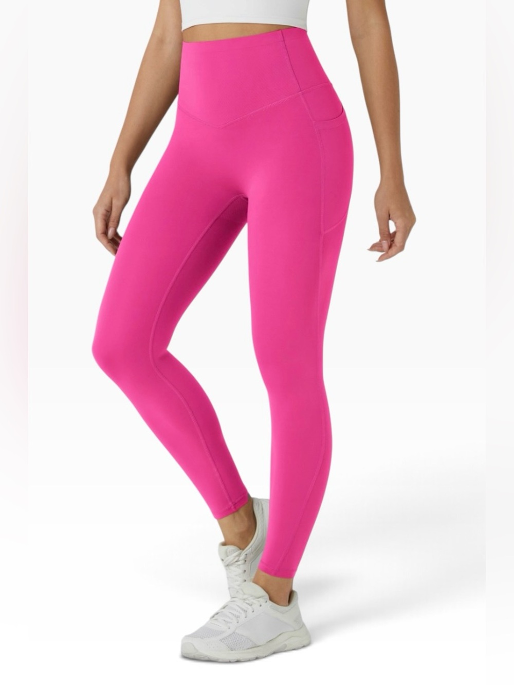 Halara, UltraSculpt™ High Waisted Leggings, 7/8 length, XS, Pink Powder